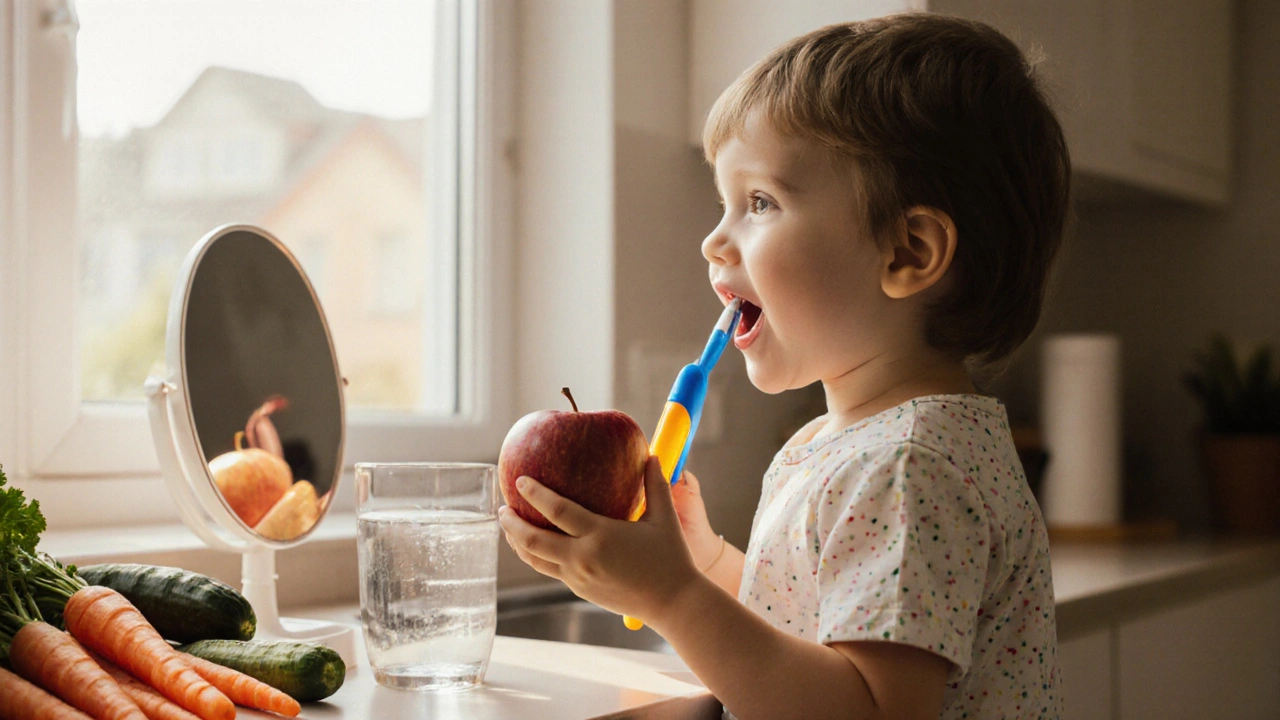 Zubní kámen u dětí: Jak ho předcházet a odstranit pomocí správné stravy