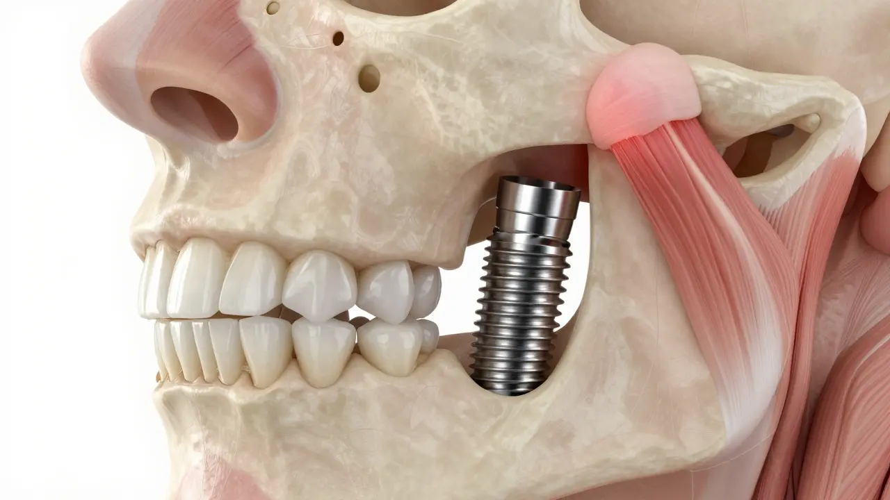 Keramická korunka harmonicky funguje s čelistí, kovová způsobuje napětí.