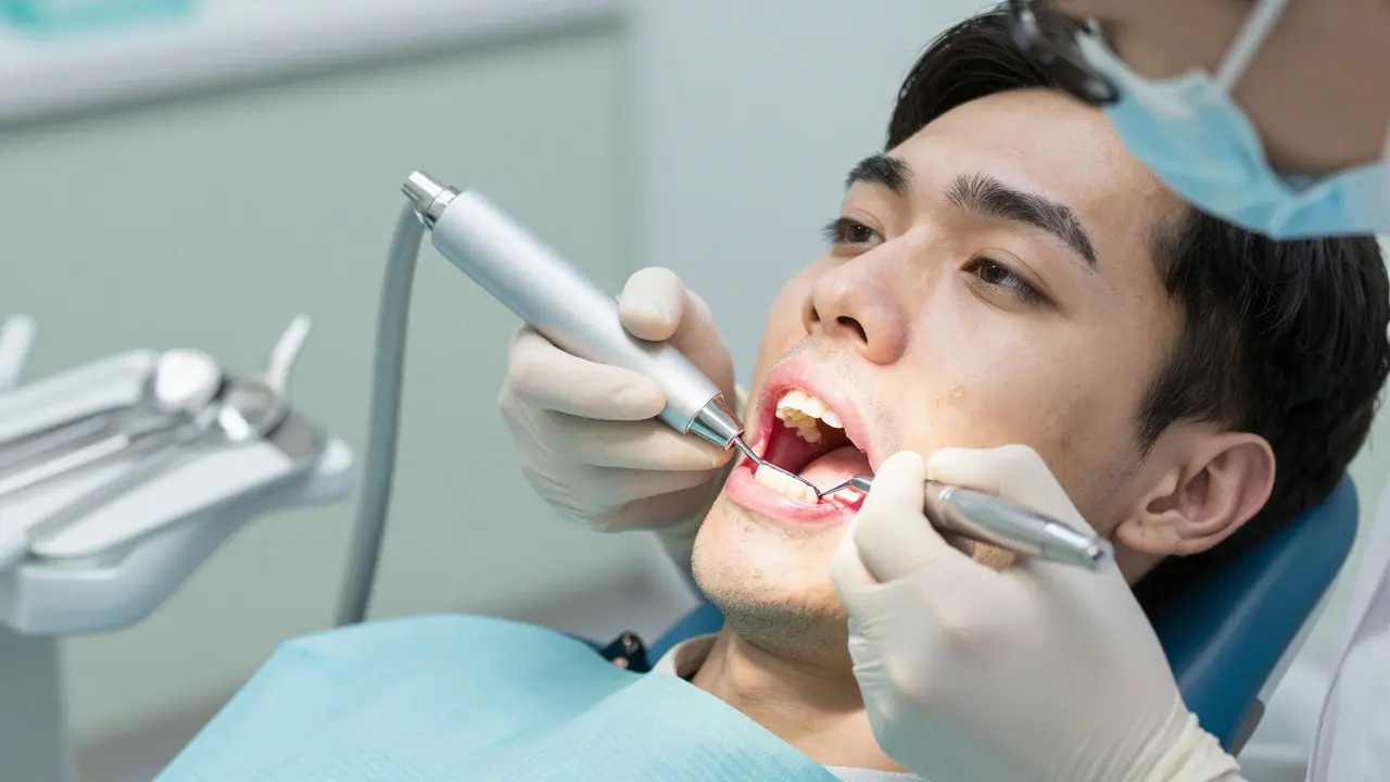 Kyretáž zubů: Před a po - co se stane během a po léčbě