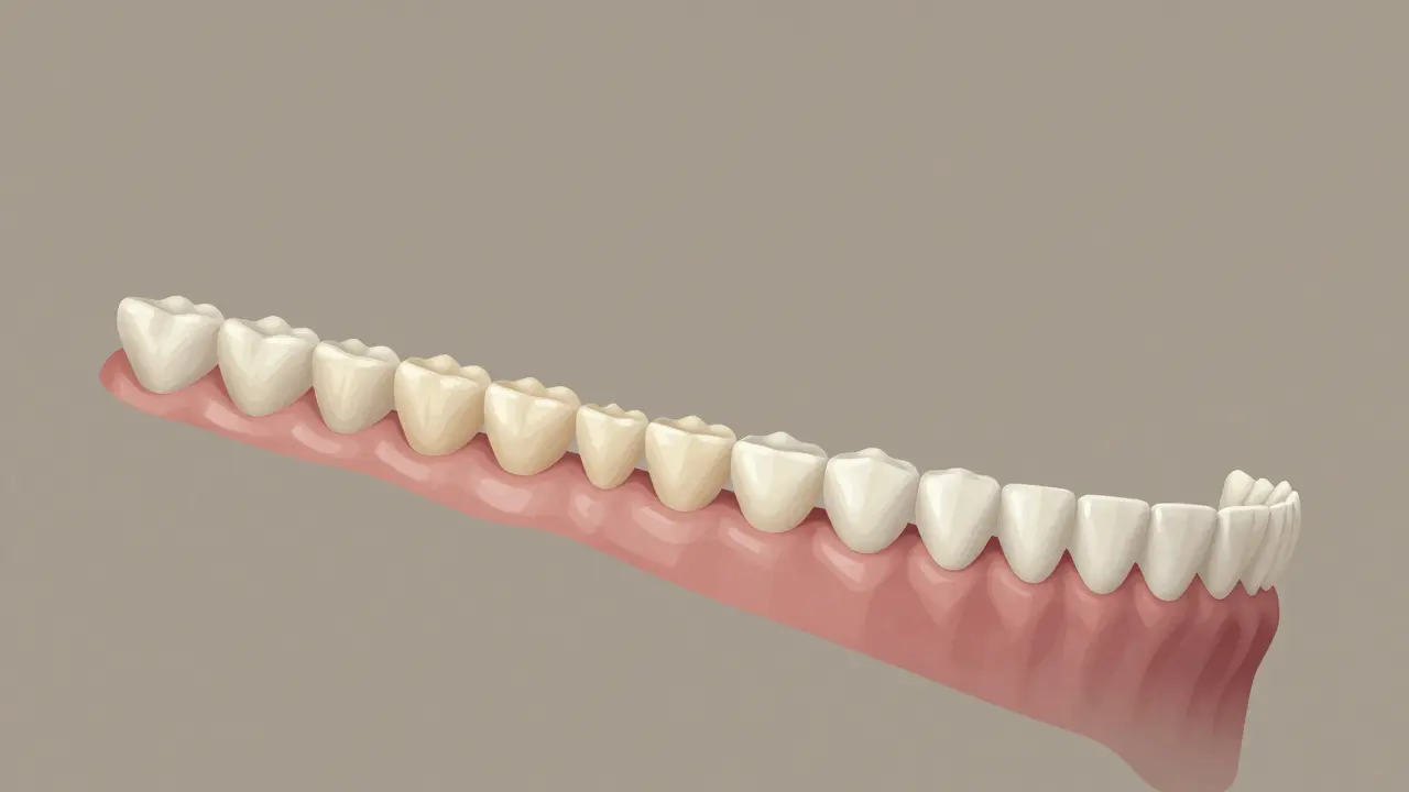 Vývoj zubů od dětství po dospělost: mléčné zuby se mění na trvalé a pak se objevují zuby moudrosti.