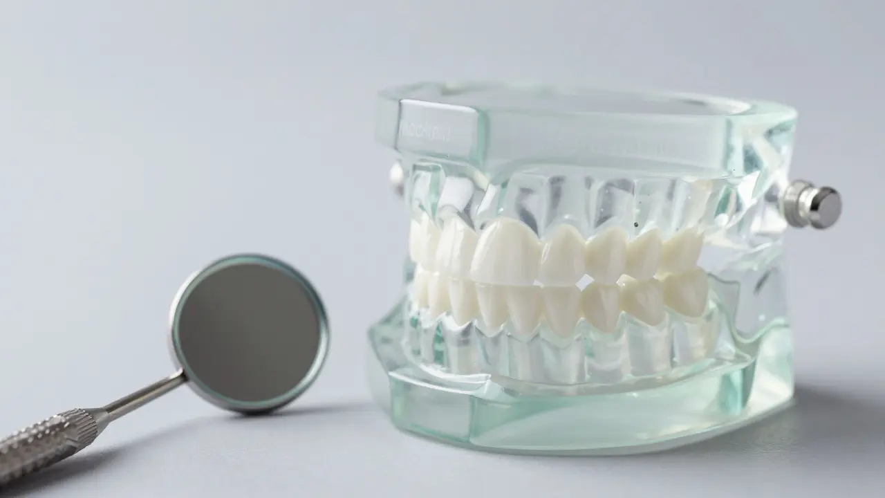 Plastický model mock-up pro plánování dokonalého úsměvu u zubaře.