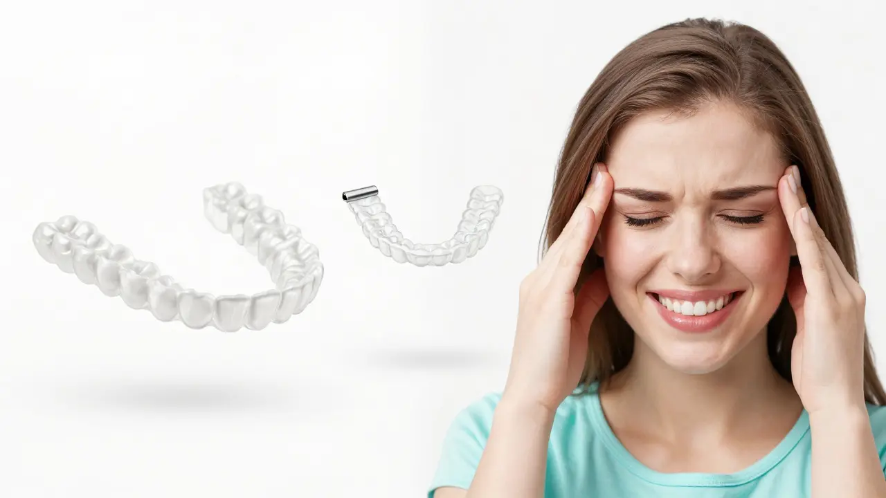 Srovnání nesprávného skusu a zdravého, vyrovnaného úsměvu po léčbě.