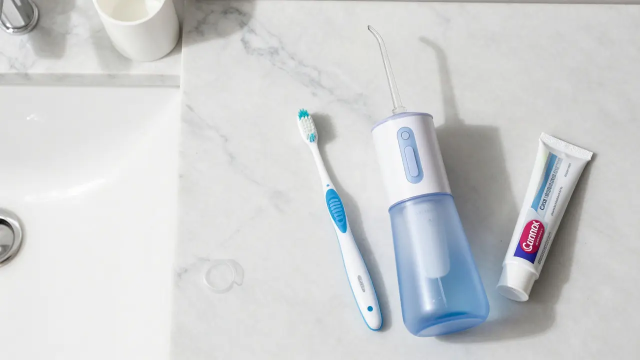 Curaprox kartáček a ústní sprcha jako součást kompletní hygieny